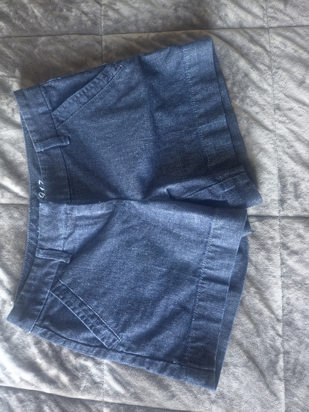 The Limited Dark Blue Denim-Look Shorts